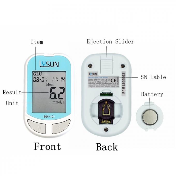 China Factory Direct Sale Blood Glucose Meter For Household BGM101/101N 1
