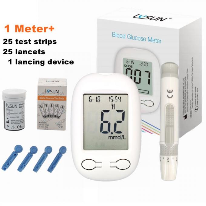 Lysun Diabetes Test Kit Portable Glucose Monitoring Devices BGM-102 2