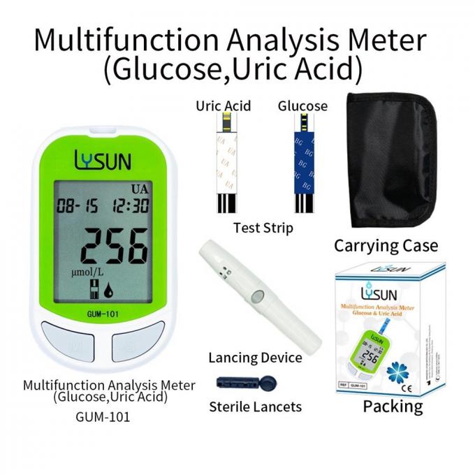 Professional Machine Glucose Uric Acid Analysis Meter 1