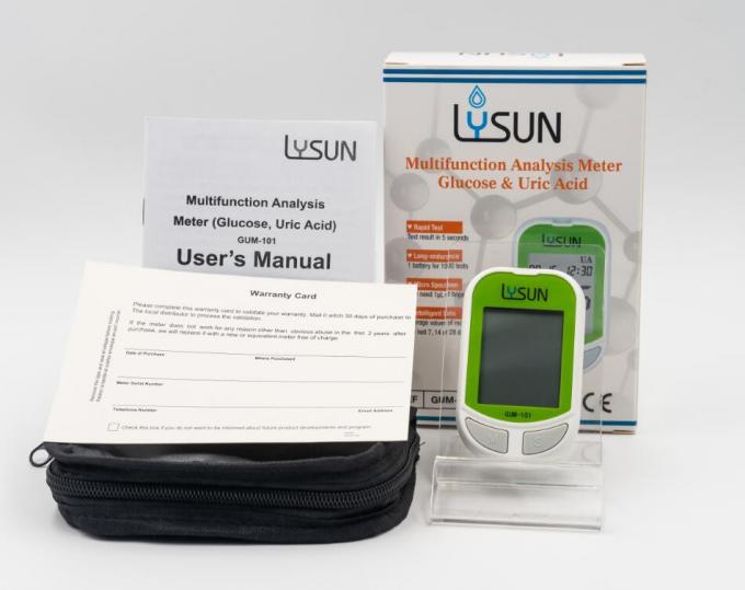 Factory Supply Blood Glucose Meter Uric Acid Monitor With Test Strip 0
