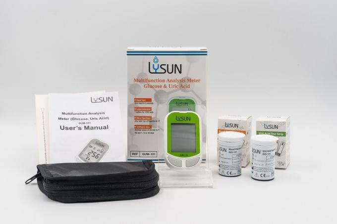 Home Use Multifunction Monitoring System Glucose Uric Acid Analyzer 4