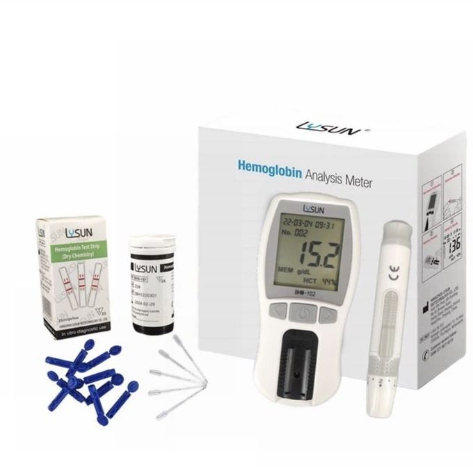 BHM-102 Hemoglobin HCT Analyzer Accurate Blood Glucose Meter 5
