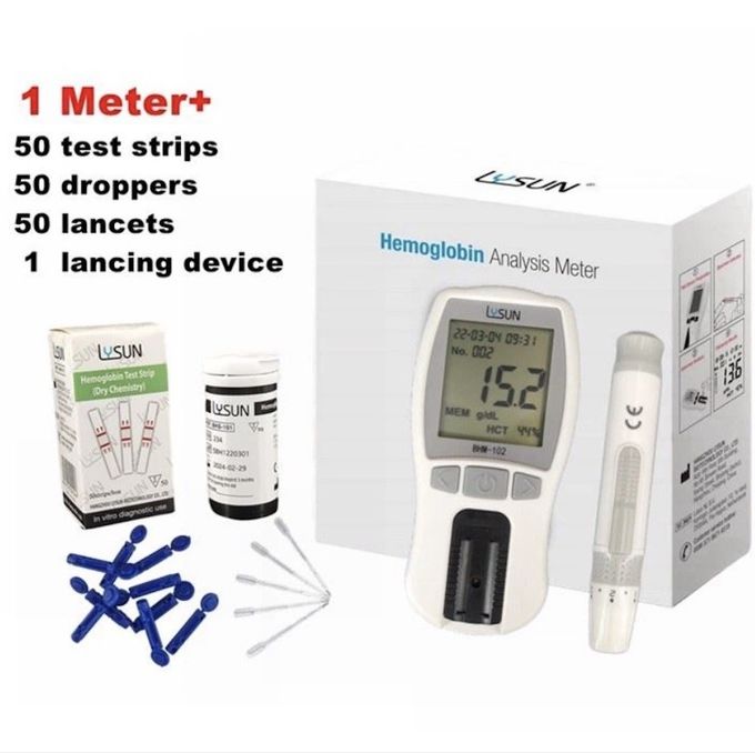 LYSUN Blood Hemoglobin HCT Analysis Meter For Home / Hospital Use BHM-102 0
