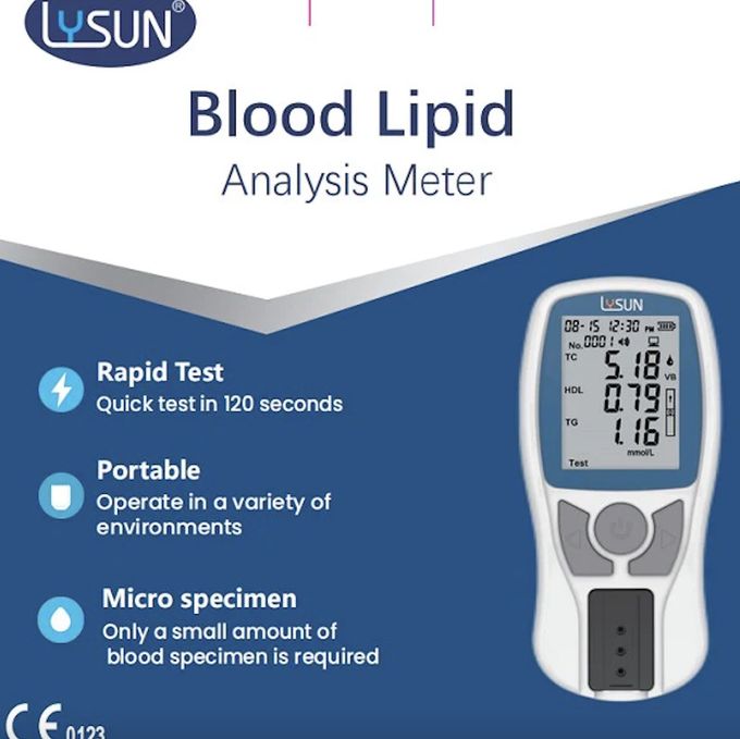 Fast And Convenient LPM-102 Blood Lipid Test Meter 500 Records 2