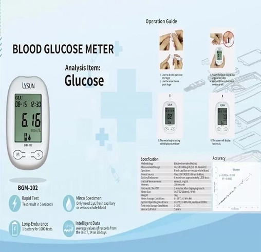 blood glucose monitor arm