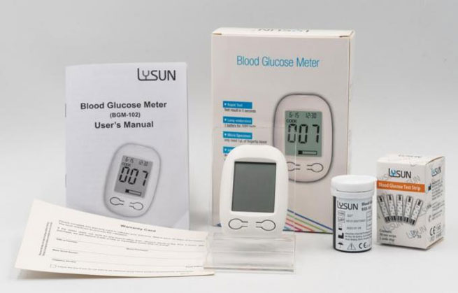 blood glucose test monitor 