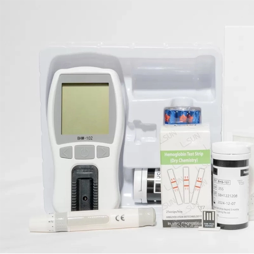 BHM-102 Hemoglobin HCT Analyzer Accurate Blood Glucose Meter