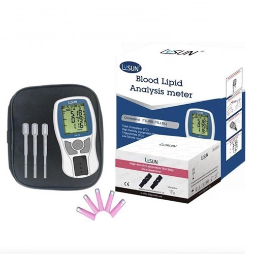 500 Records Blood Lipid Analysis Meter Portable Lipid Analyzer 90g